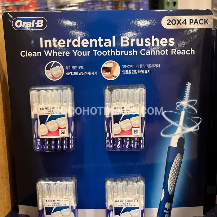 코스트코 ORAL-B 오랄비 치간 칫솔 20개 X 4팩
