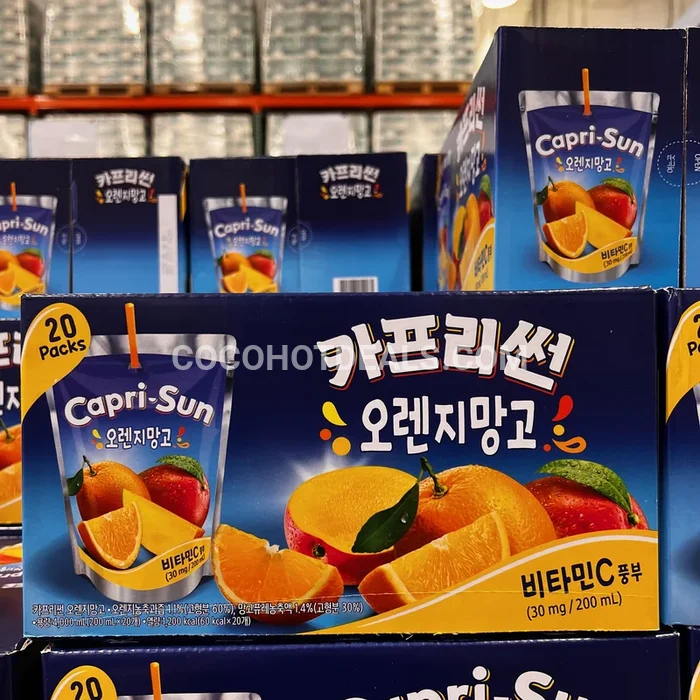 코스트코 카프리선 오렌지 망고 주스 200ML X 20