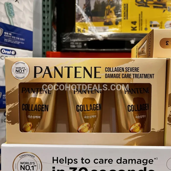 코스트코 PANTENE 팬틴 콜라겐 극손상 케어 트리트먼트 400ML X 3