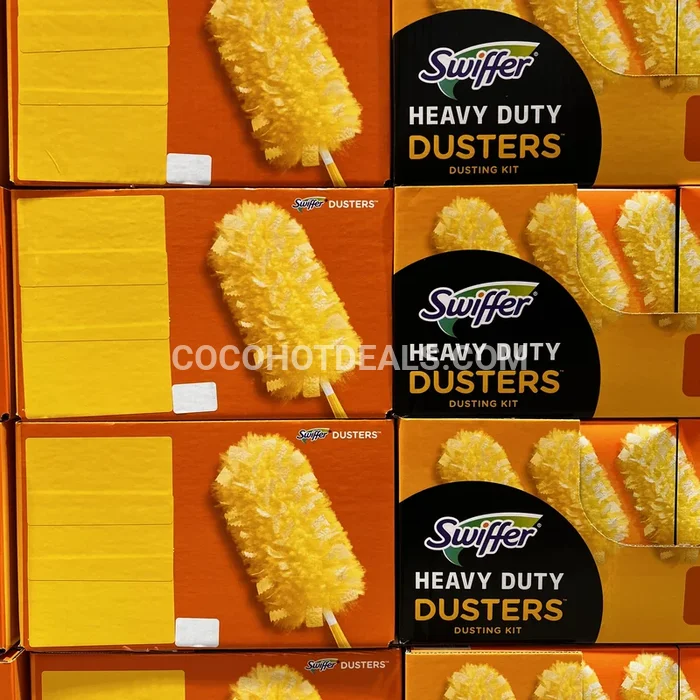 코스트코 SWIFFER 헤비듀티 먼지 청소포 핸들 + 청소포 17매