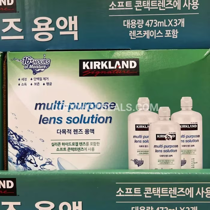 커클랜드 시그니춰 다목적 렌즈 관리 용액 473ML X 3