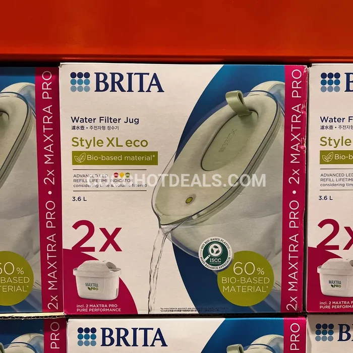 BRITA 브리타 정수용기 3.6L 필터 2PK 포함