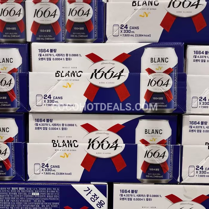 코스트코 KRONENBOURG 1664 블랑 캔맥주 330ML X 12캔