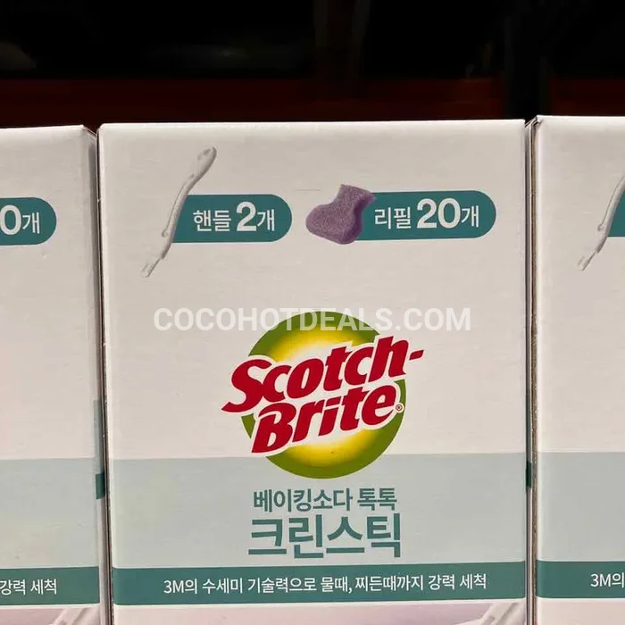 스카치브라이트 베이킹소다 크린스틱 핸들2, 패드20