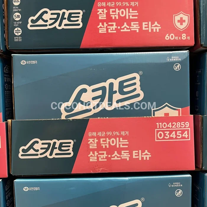 스카트 살균 소독 티슈 60매 X 8팩