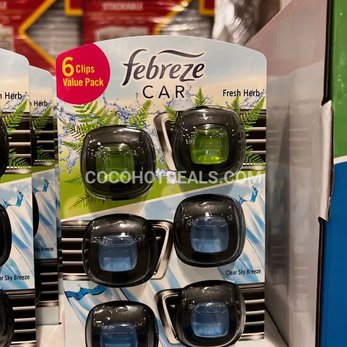 FEBREZE 페브리즈 차량용 방향제 클립 2.2ML 6개