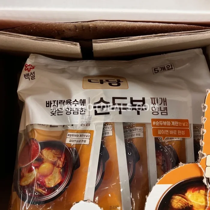 다담 바지락 순두부 찌개 양념 140G X 5