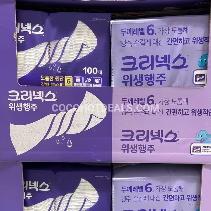 크리넥스 위생 행주 100매