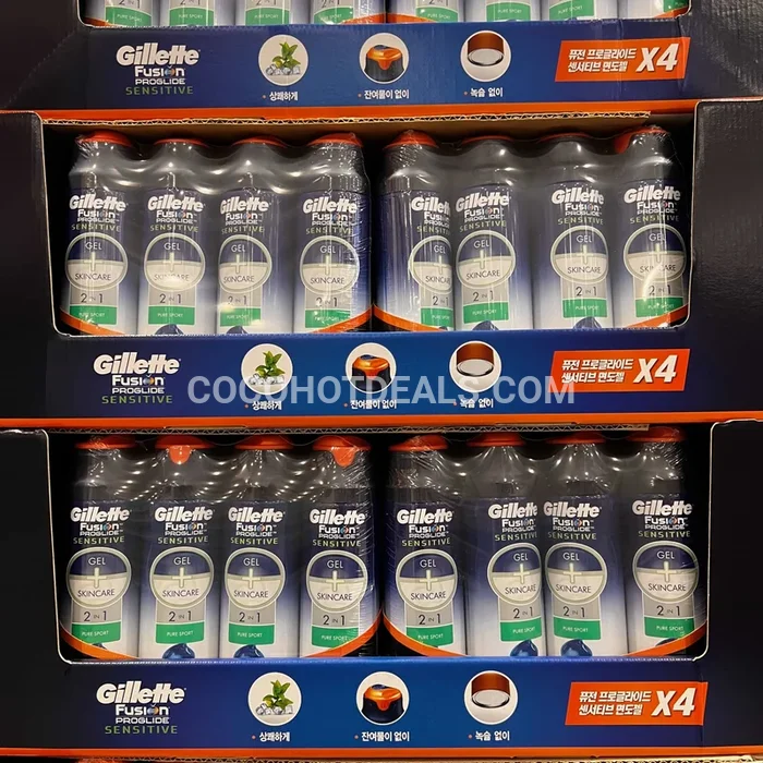 코스트코 GILLETTE 질레트 퓨전 프로글라이드 젤 170G X 4개