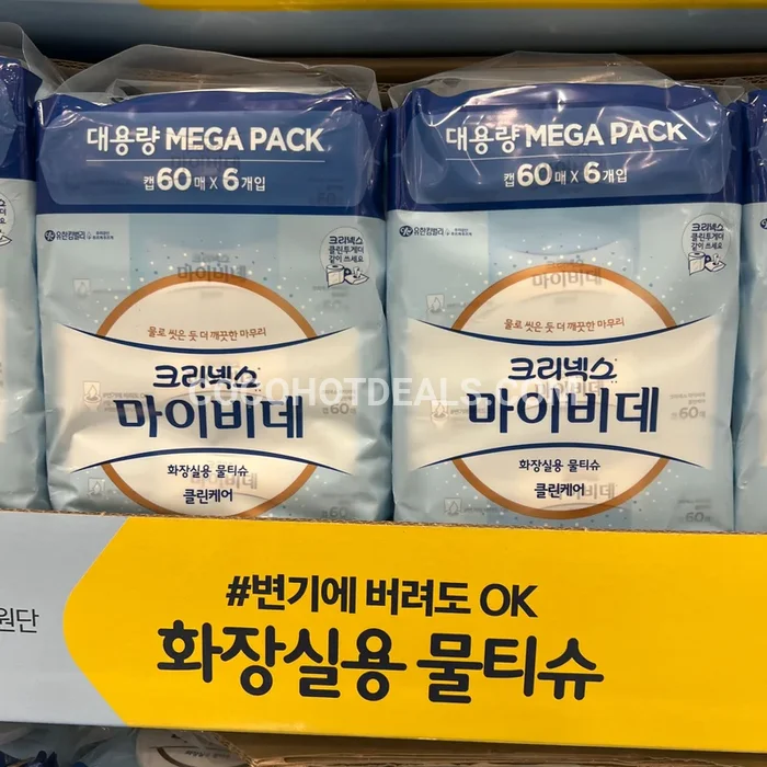 크리넥스 마이비데 물티슈 60매 X 6팩