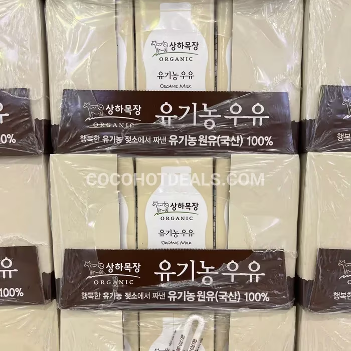 코스트코 상하목장 유기농 멸균 우유 200ML X 24