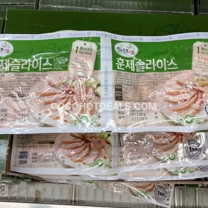 코스트코 오리늘보 무항생제 훈제 슬라이스 500G X 2 원산지: 국산