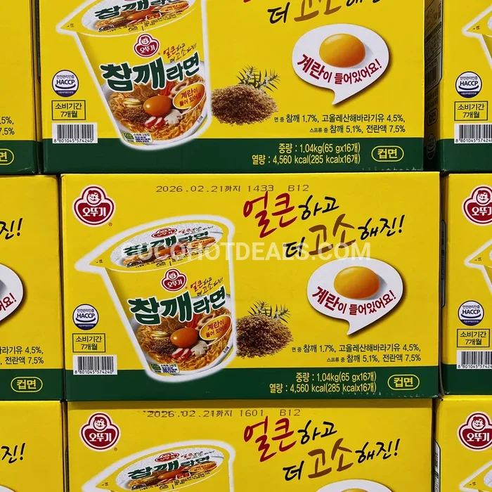 오뚜기 참깨라면 컵 65G X 16