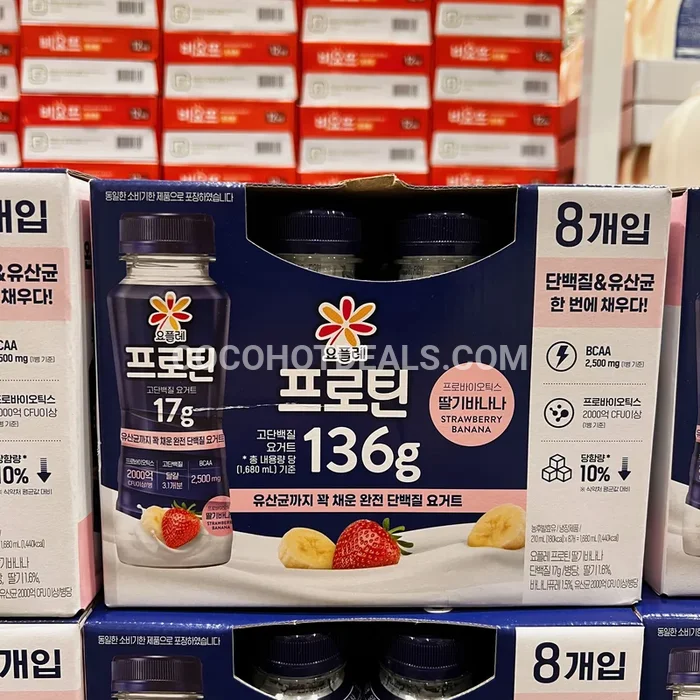 코스트코 요플레 프로틴 딸기 바나나210ML X 8